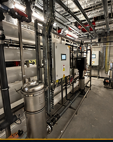 Plant room electrical and process equipment